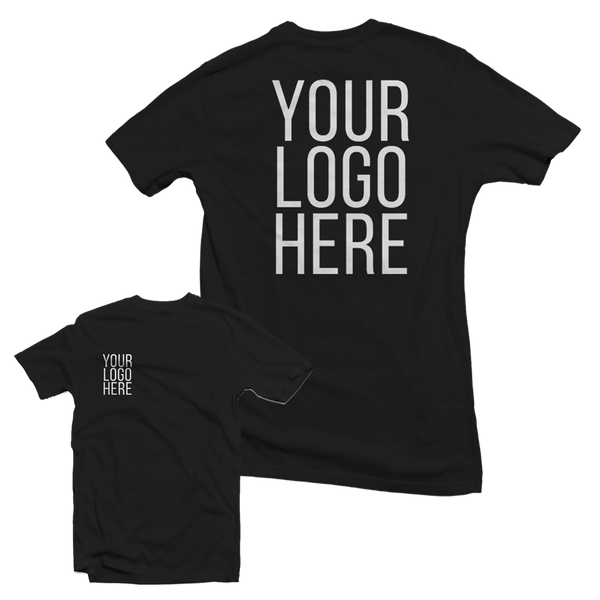 Custom Logo T-Shirt (Small Front/Large Back Print)