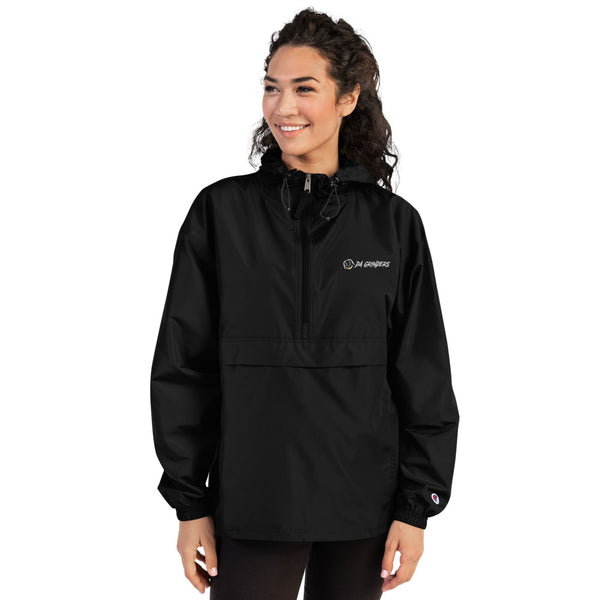 Embroidered Da Grinders X Champion Packable Jacket