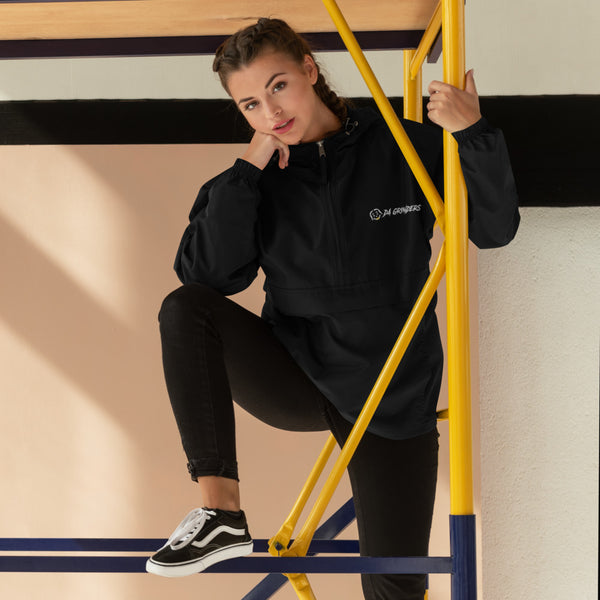 Embroidered Da Grinders X Champion Packable Jacket