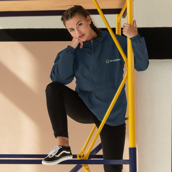 Embroidered Da Grinders X Champion Packable Jacket